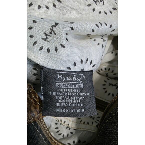 Myra Bag Buzz Fuzz cowhide Weekender shoulder Bag - Picture 5 of 7